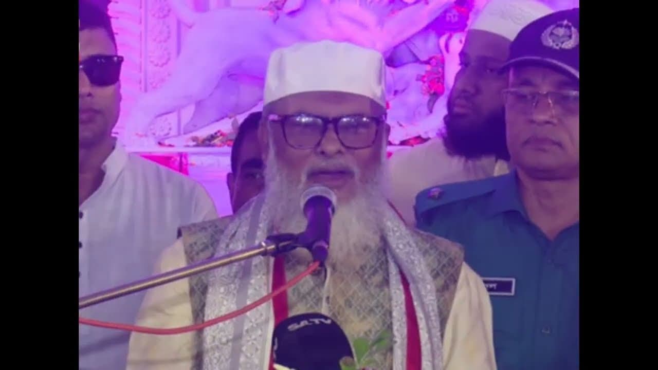 পূজামন্ডপে গিয়ে যা বললেন, ধর্ম উপদেষ্টা ড: আ ফ ম  খালেদ হোসেন। #  video #vairal # upodasta