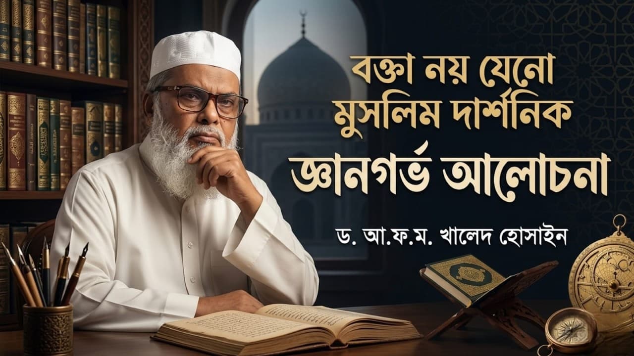 বক্তা নয় যেনো মুসলিম দার্শনিক | জ্ঞানগর্ভ আলোচনা | A.F.M. Khalid Hossain | ড. আ.ফ.ম. খালেদ হোসাইন
